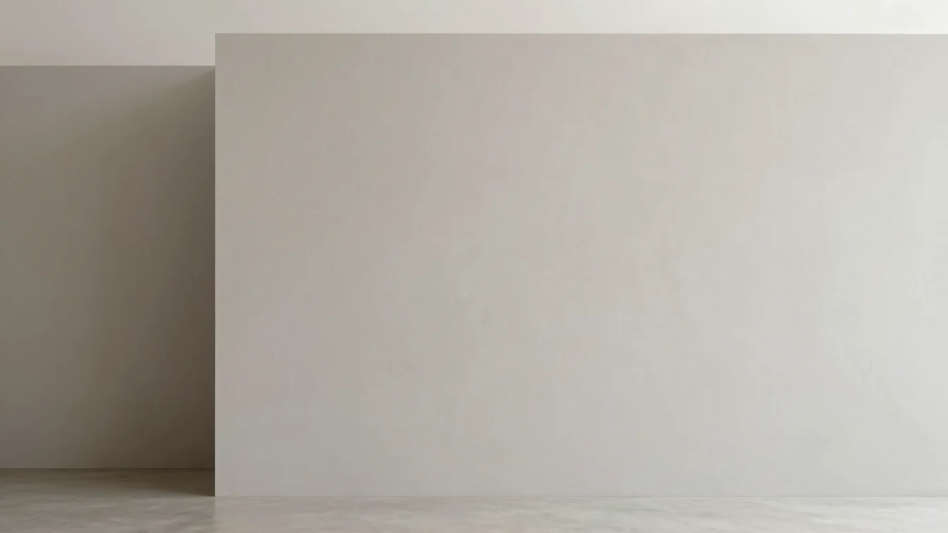 Minimalist editorial photo of an ephemeral architectural installa