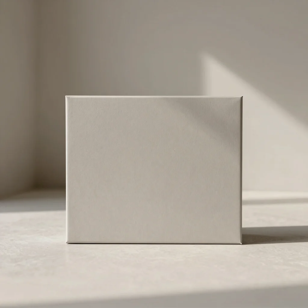 Minimalist editorial photography of a bespoke corporate gift, uni